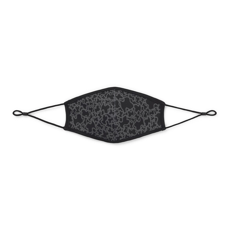 kaos mini-maske in schwarz mit schutzhülle