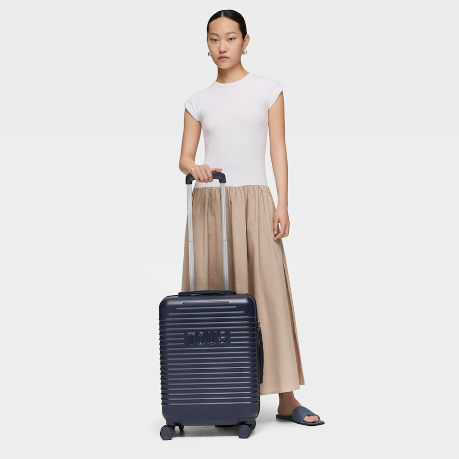 marineblauer koffer von tous travel