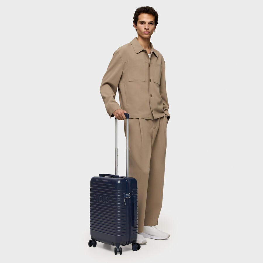 marineblauer koffer von tous travel