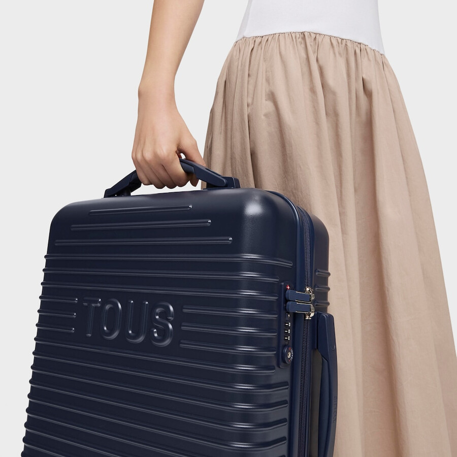 marineblauer koffer von tous travel