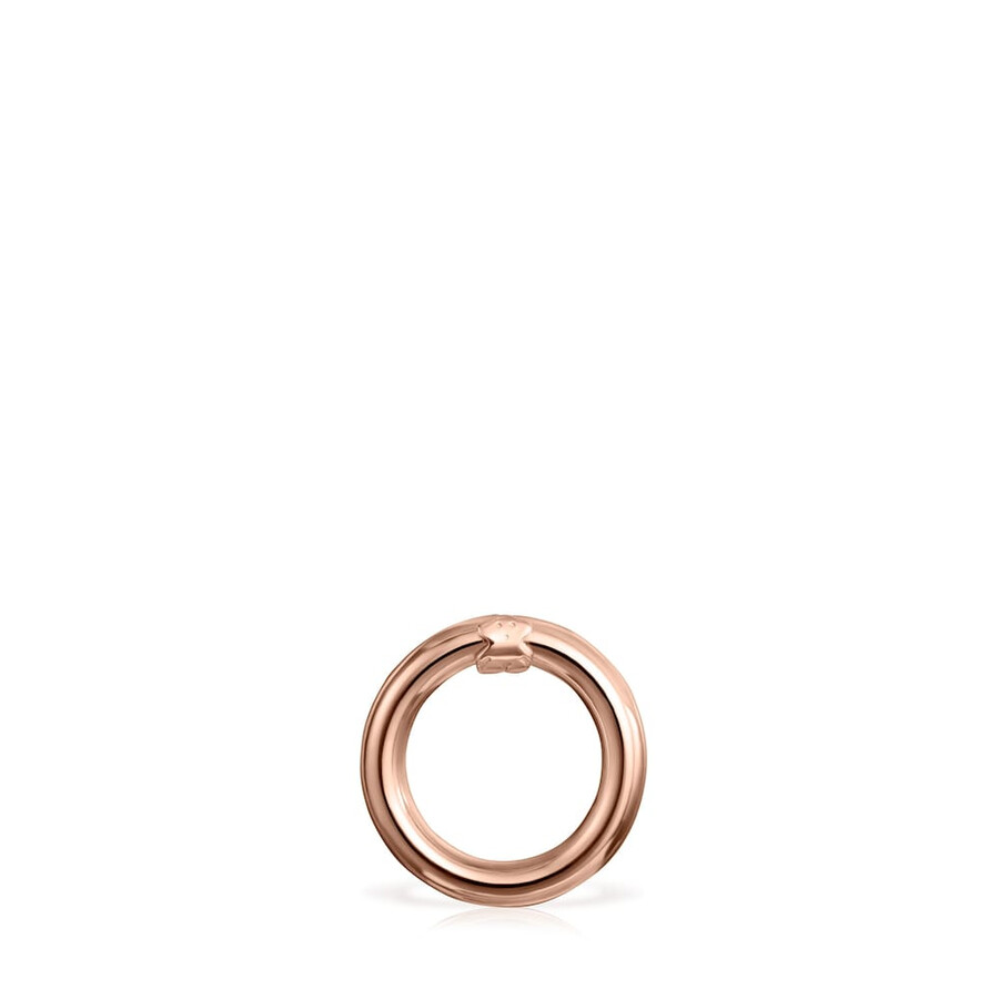 kleiner ring aus roséversilbertem silber