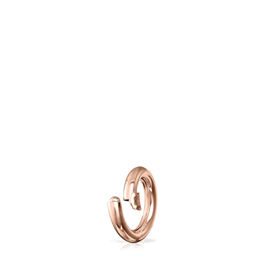 kleiner ring aus roséversilbertem silber