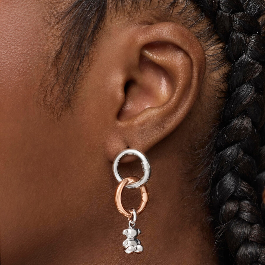 kleiner ring aus roséversilbertem silber
