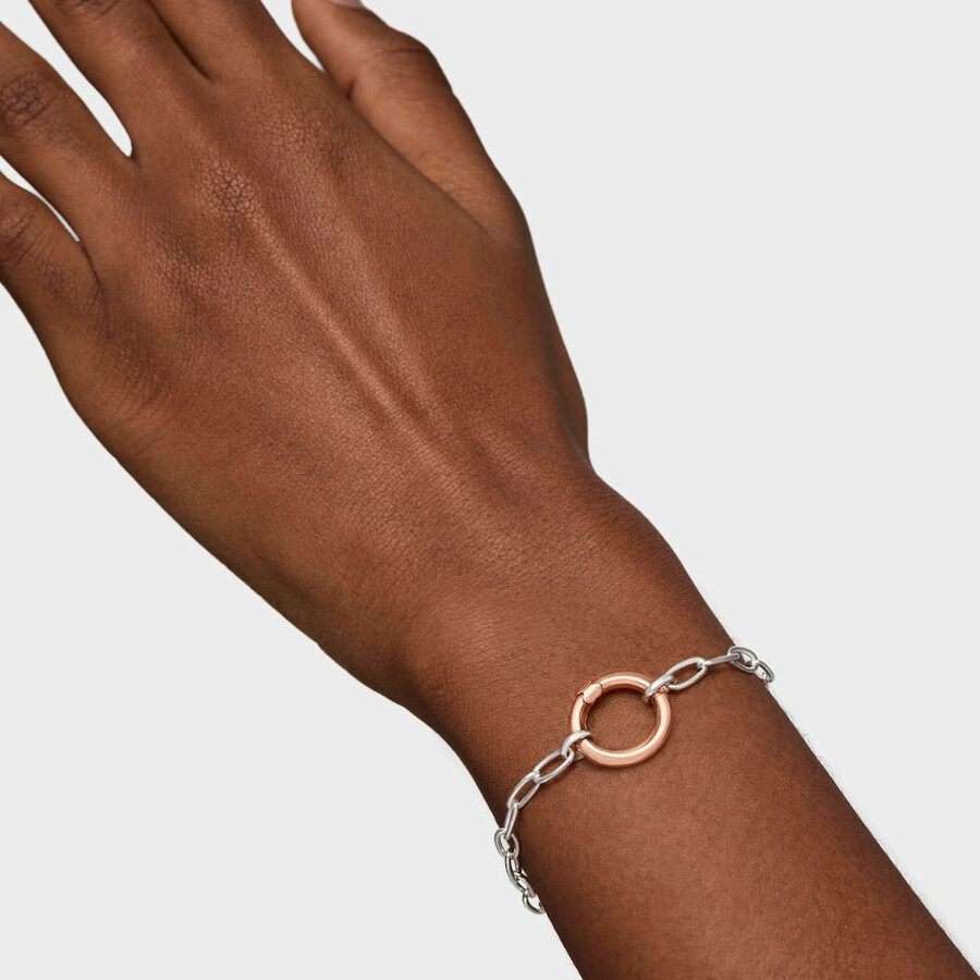 kleiner ring aus roséversilbertem silber