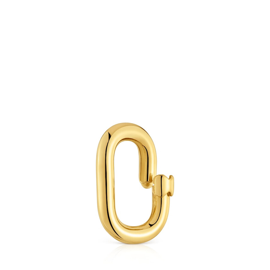 mittelgroßer ring mit 18-karätiger vergoldung auf silber ovale form