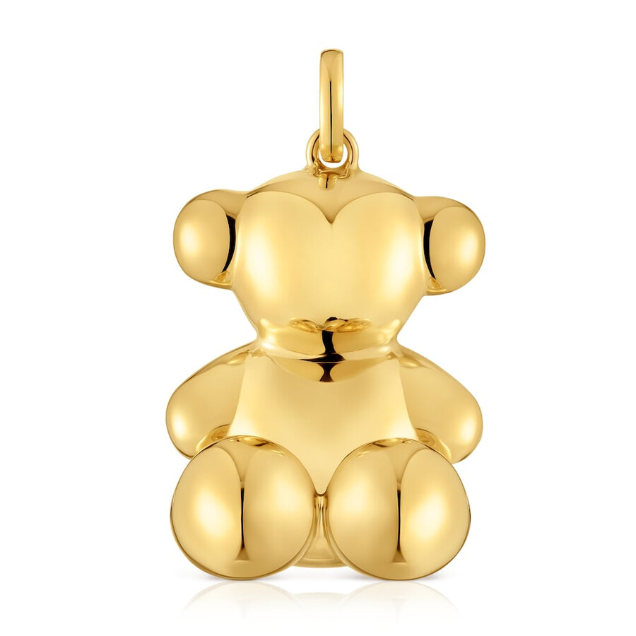 extra großer bärenanhänger 18-karätige vergoldung auf silber modell bold bear