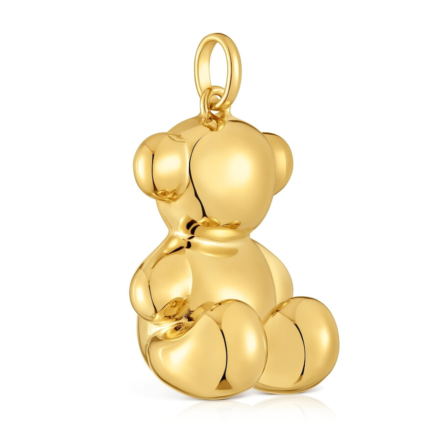 extra großer bärenanhänger 18-karätige vergoldung auf silber modell bold bear
