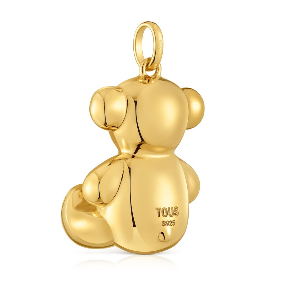 extra großer bärenanhänger 18-karätige vergoldung auf silber modell bold bear