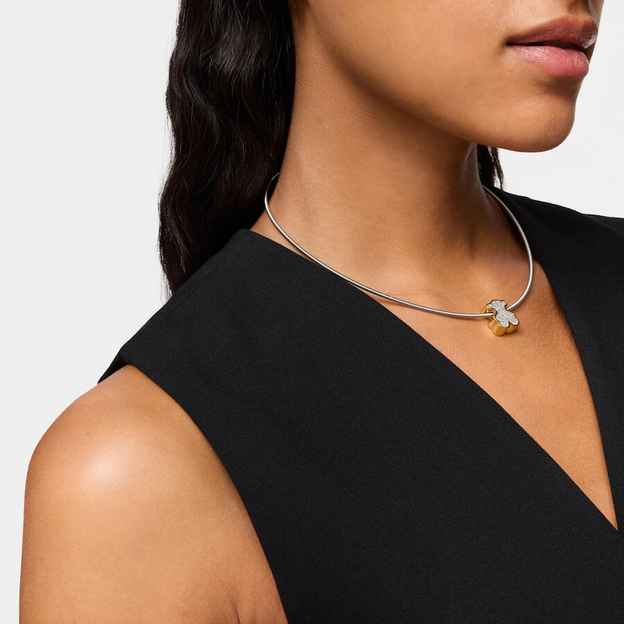 anhänger aus silber mit bärenmotiv vergoldet mit 18 karat gold und diamanten hergestellt in den usa um 1950.