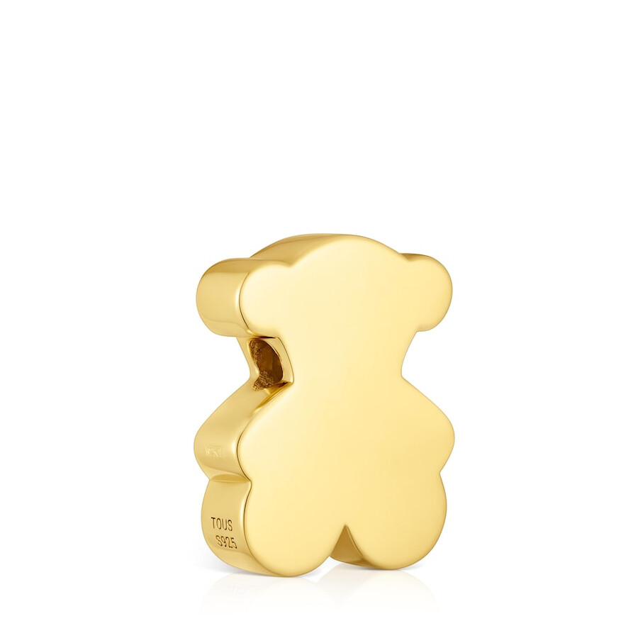 mittelgroßer bärenanhänger aus 18-karätigem gold über silber hergestellt um 1950.