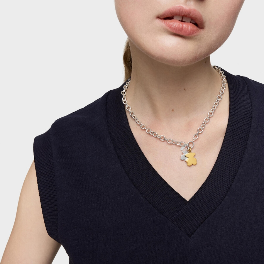 kleiner 16-mm-bärenanhänger aus 18-karätig vergoldetem silber sweet dolls
