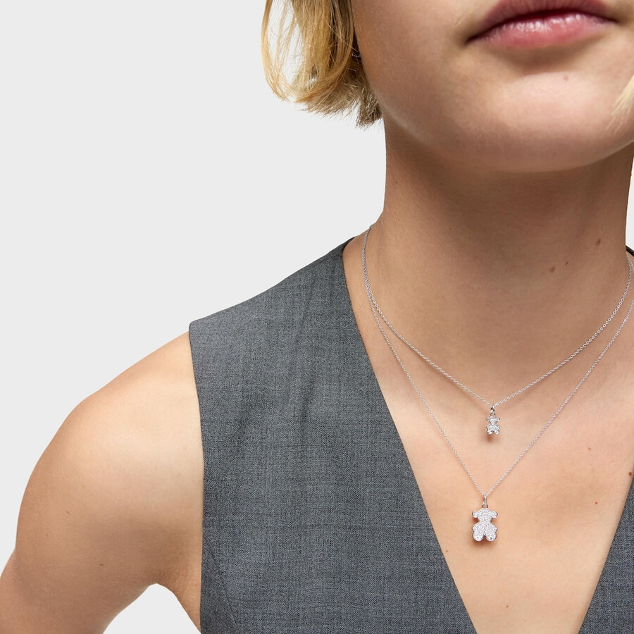 8 mm großer bärenanhänger aus weißgold mit diamanten von icon gems