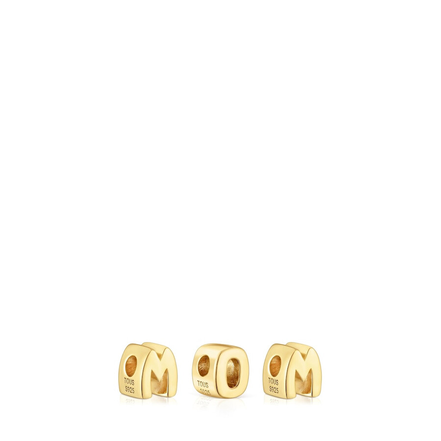 18-karätige vergoldung auf silber packung charms tous mom