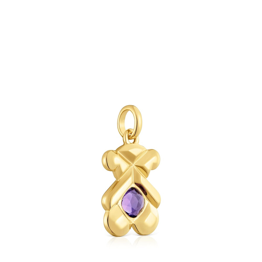 anhänger mit 18-karätiger vergoldung auf silber und amethyst tous sweet 40s