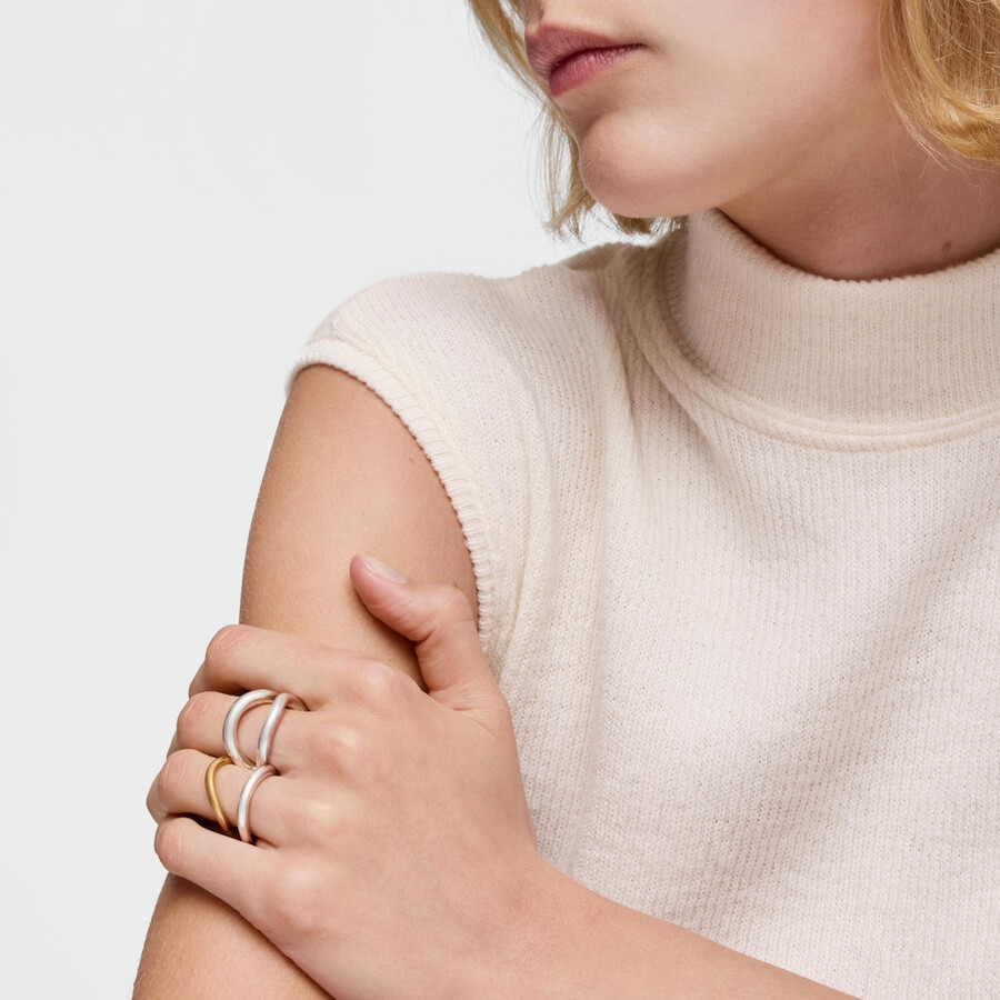 zweifarbiges ring-set
