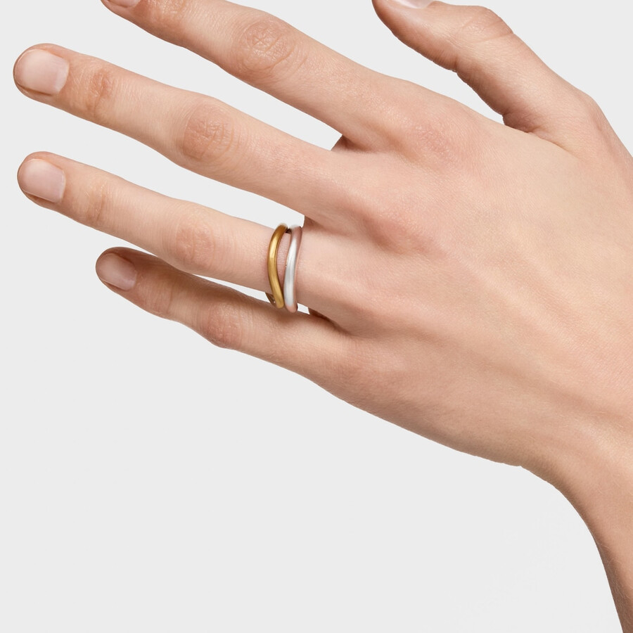 zweifarbiges ring-set