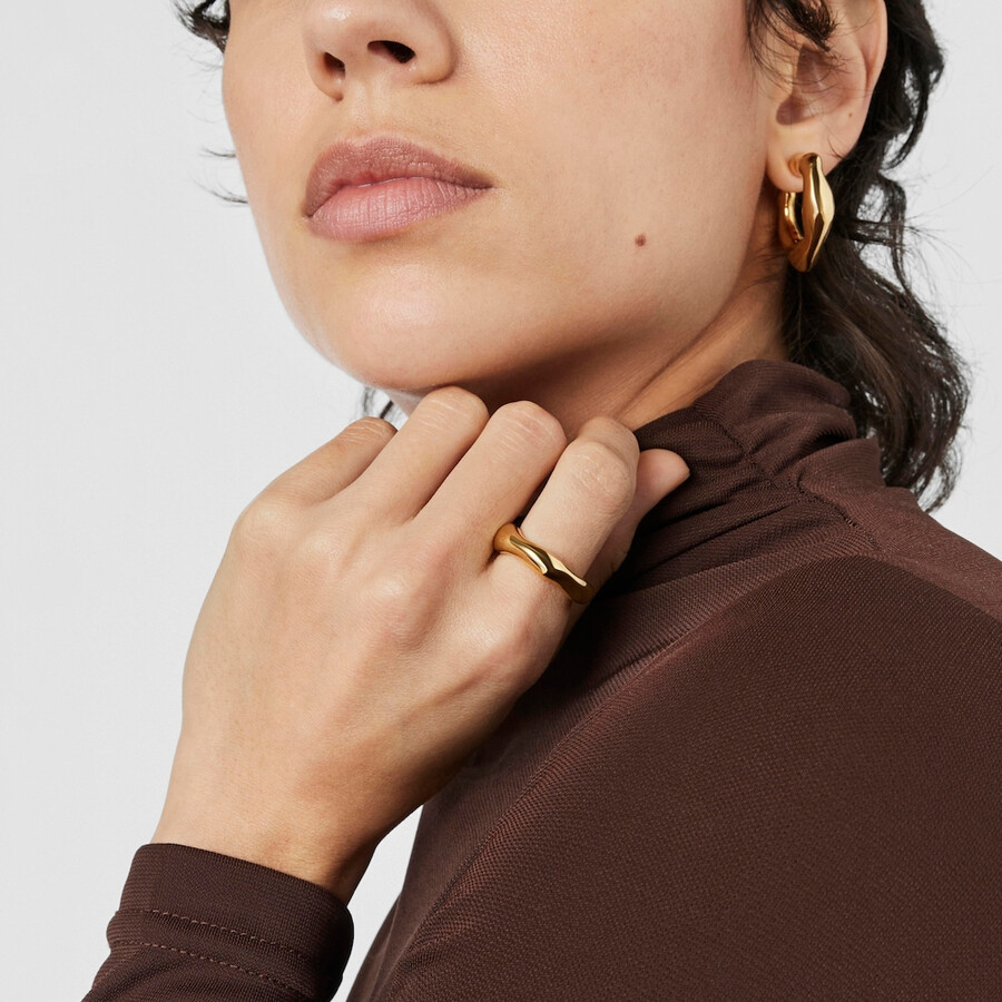 offener ring tabit aus vermeil-silber