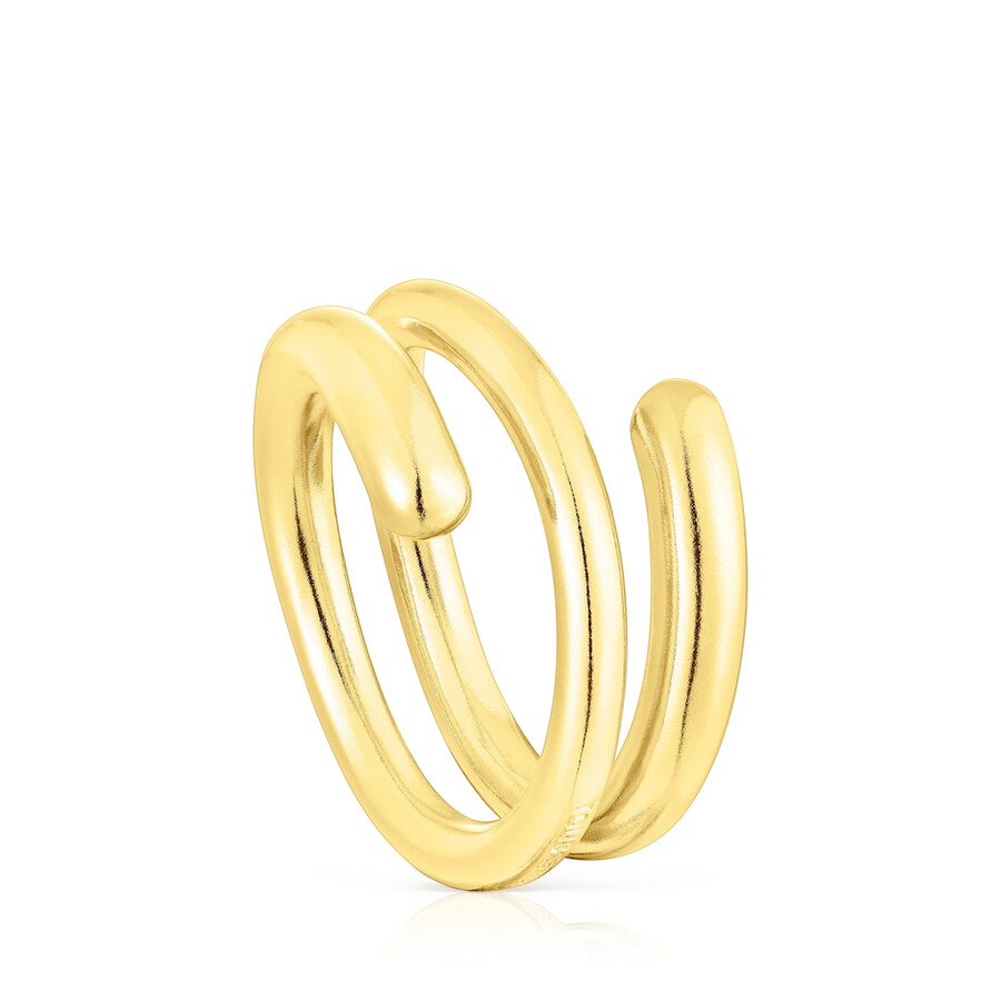 silber vergoldeter spiralring new haven
