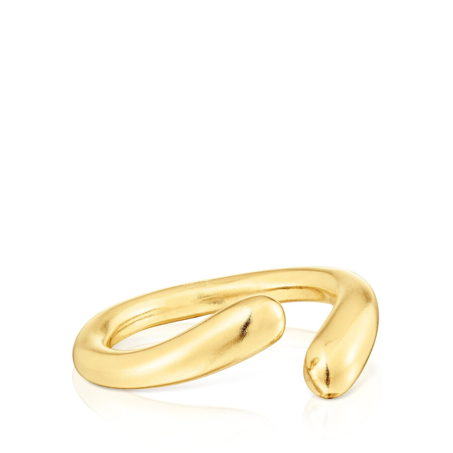 offener ring aus vergoldetem silber new haven