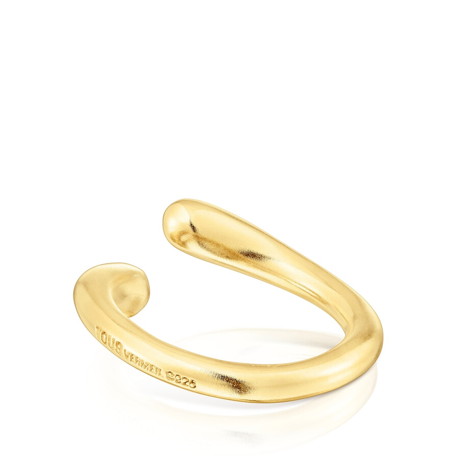 offener ring aus vergoldetem silber new haven