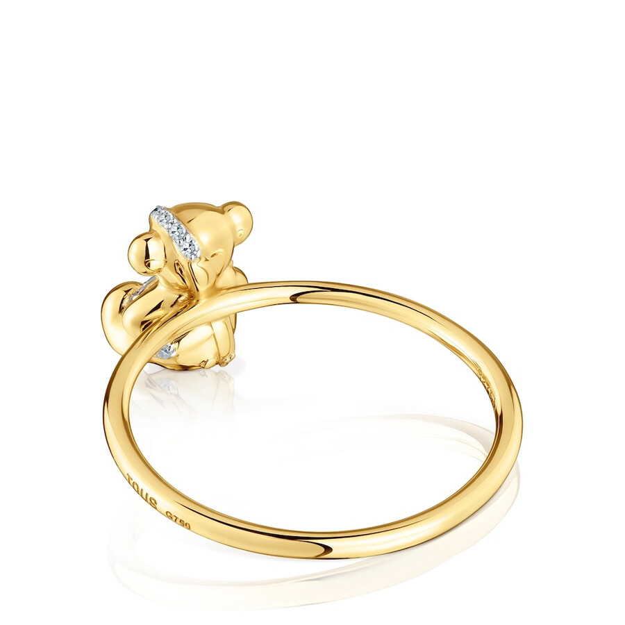 mittelgroßer gold- und diamantenring mit lligat