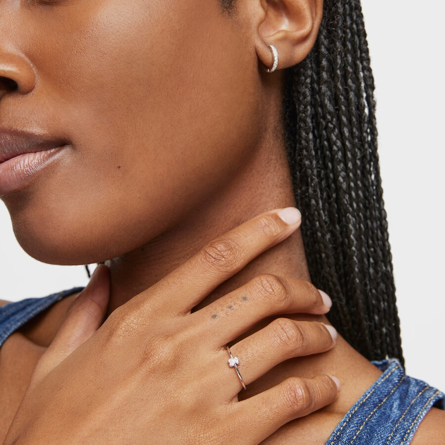kleiner weißgold-bärenring mit diamanten von tous grain