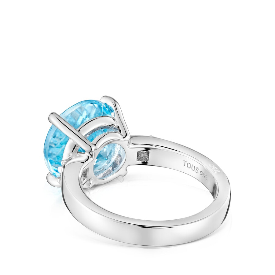 silberring „basic colors mit diamant und topas