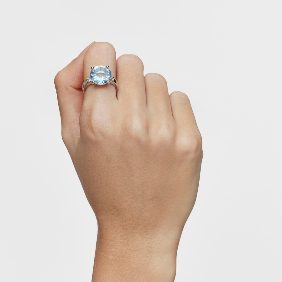 silberring „basic colors mit diamant und topas