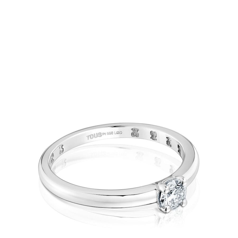 platin-solitärring mit brillantgeschliffenem im labor gezüchtetem diamanten les classiques lgd