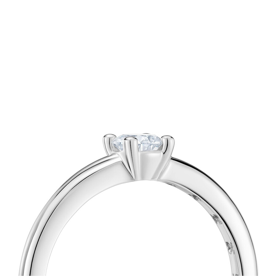 platin-solitärring mit brillantgeschliffenem im labor gezüchtetem diamanten les classiques lgd