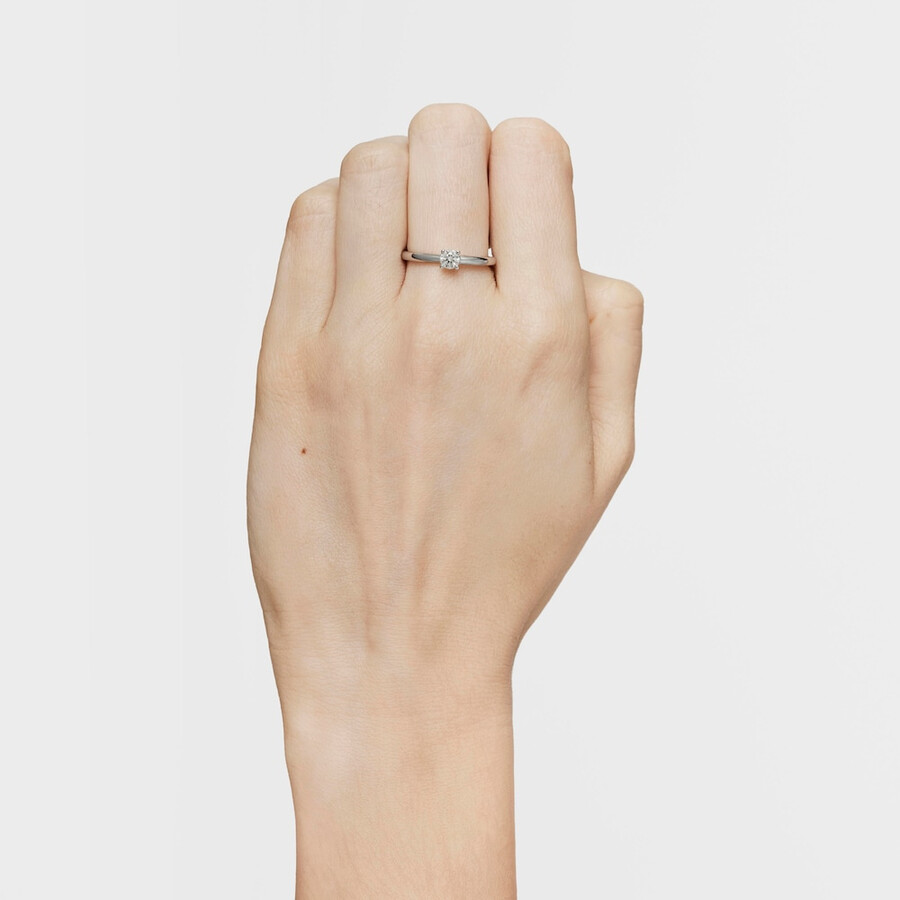 platin-solitärring mit brillantgeschliffenem im labor gezüchtetem diamanten les classiques lgd