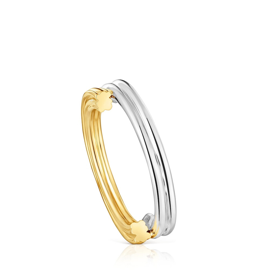 mittelgroßer zweifarbiger ring mit bärenmotiven tous 1950