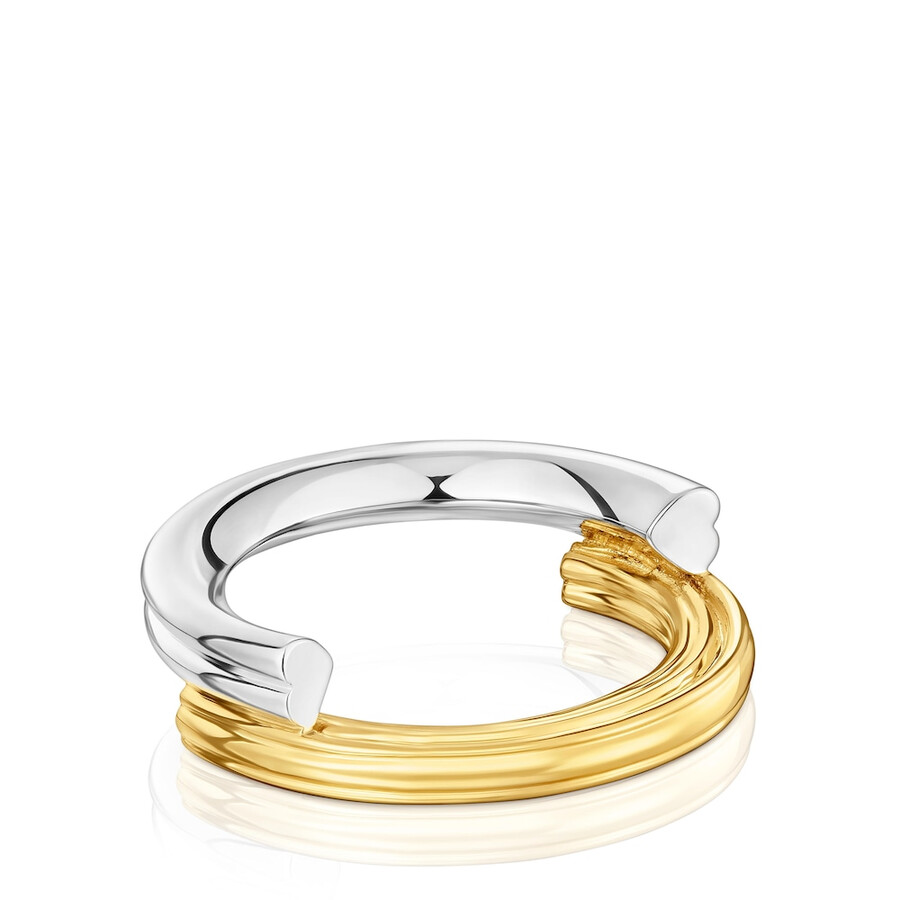 mittelgroßer zweifarbiger ring mit bärenmotiven tous 1950