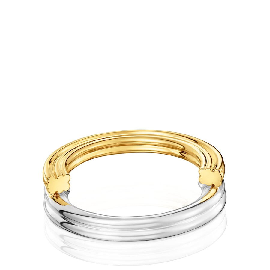 mittelgroßer zweifarbiger ring mit bärenmotiven tous 1950