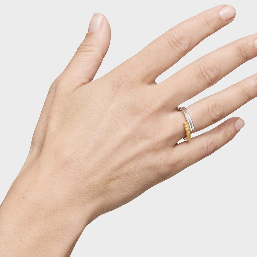 mittelgroßer zweifarbiger ring mit bärenmotiven tous 1950