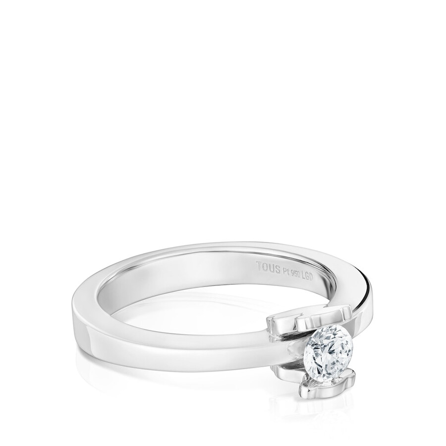 platin-solitärring mit 025 ct labordiamant von tous sweet diamonds lgd