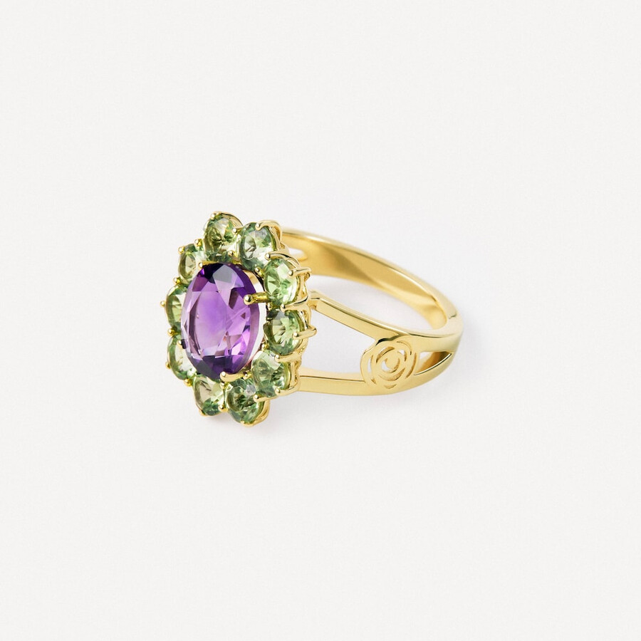 goldring mit amethyst und peridot tous atelier