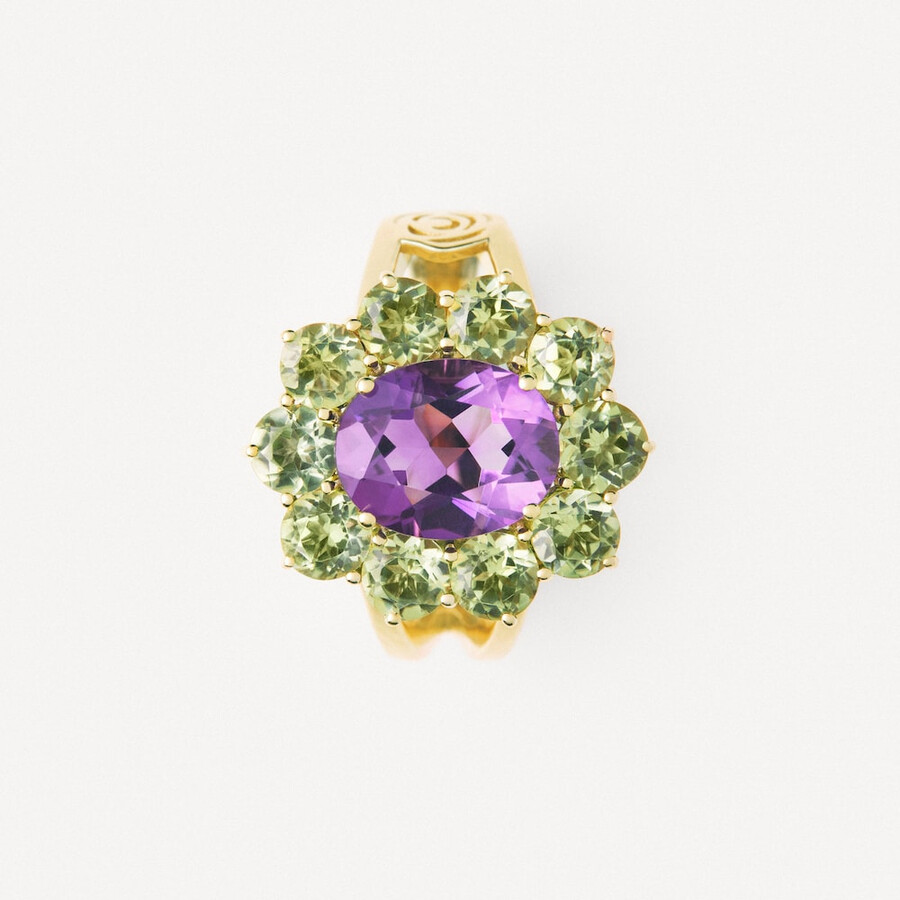 goldring mit amethyst und peridot tous atelier