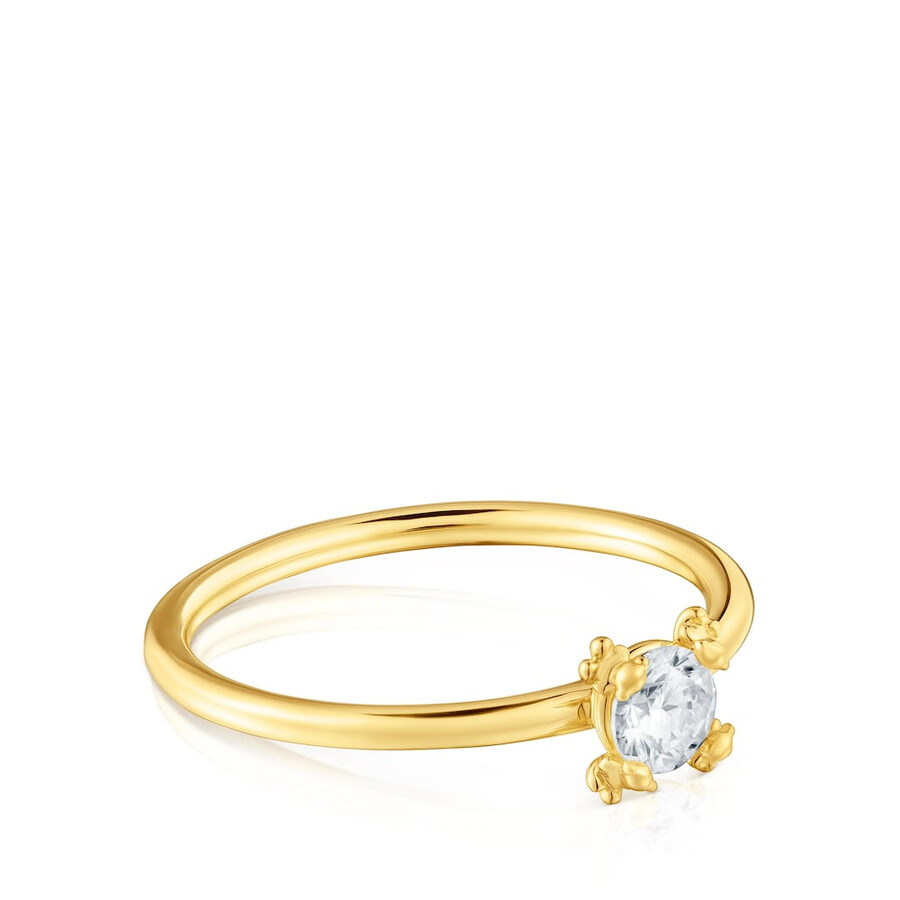 ring aus 18-karätigem gold über silber mit im labor gezüchtetem diamanten farbpillen