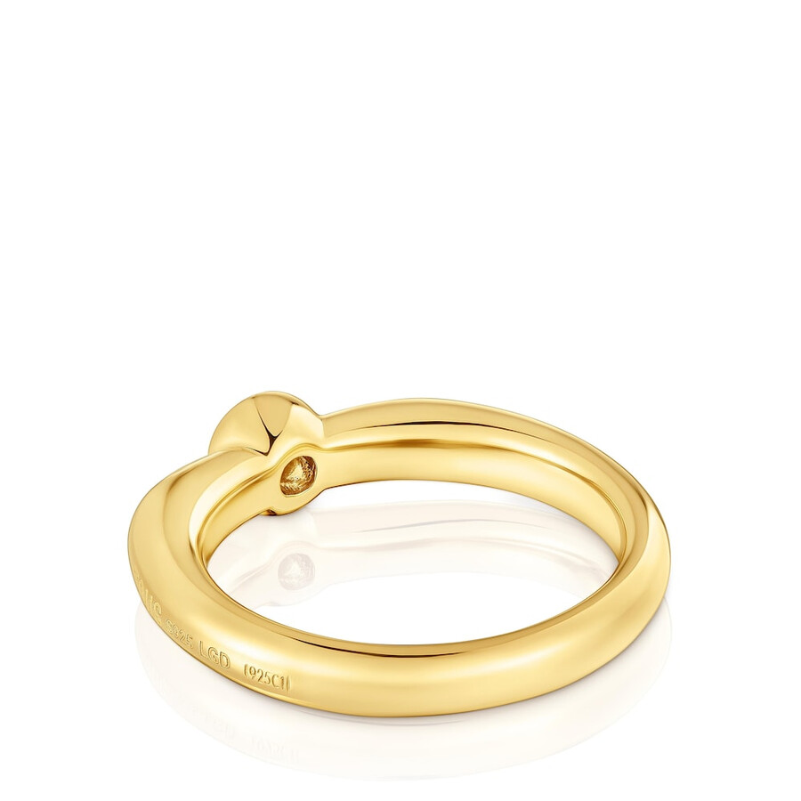 breiter ring aus 18-karätigem gold über silber mit im labor gezüchtetem diamanten linie lgd.