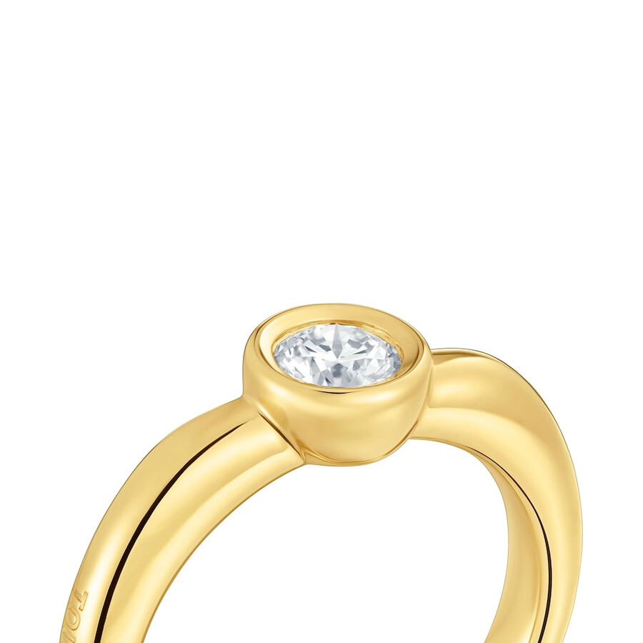 breiter ring aus 18-karätigem gold über silber mit im labor gezüchtetem diamanten linie lgd.
