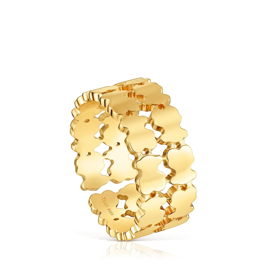 ring mit 18-karätiger vergoldung auf silber tous sweet 40s
