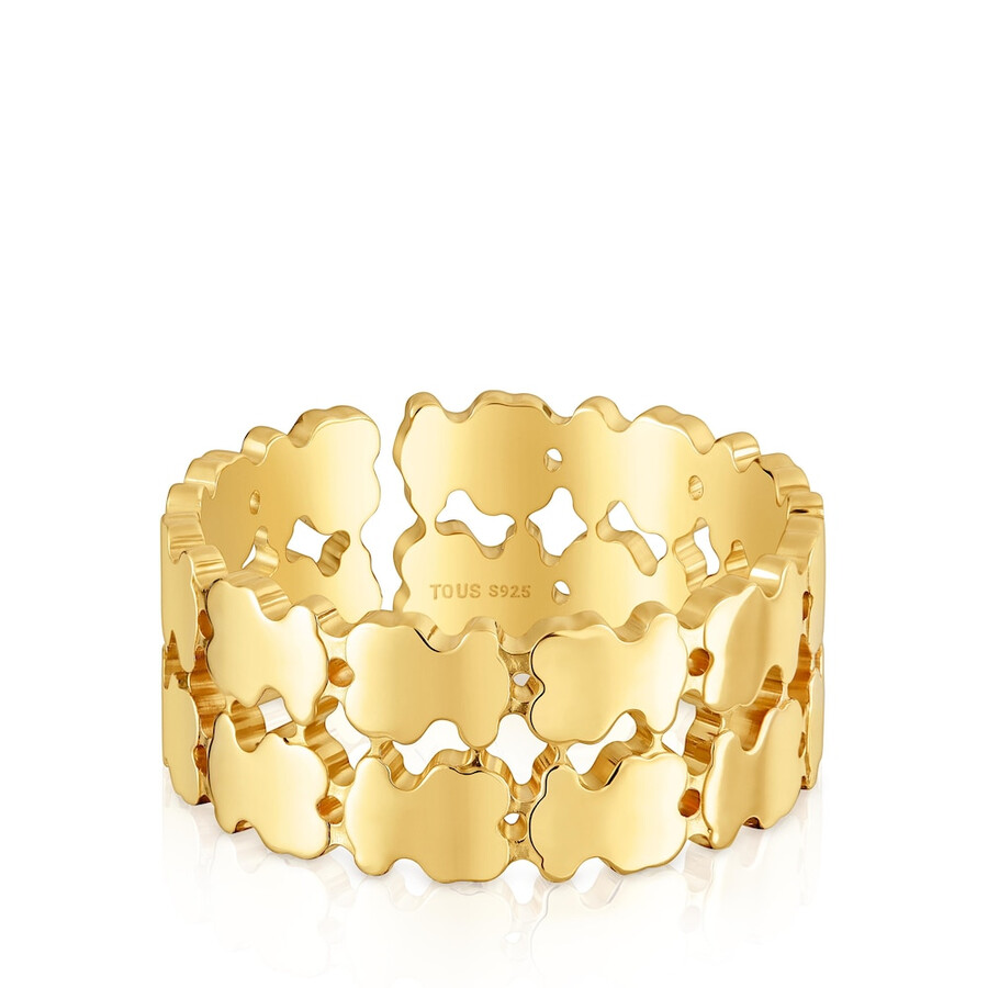 ring mit 18-karätiger vergoldung auf silber tous sweet 40s