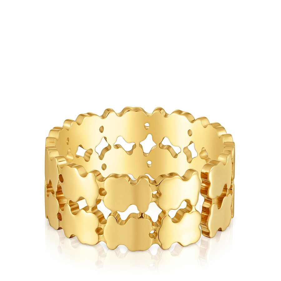 ring mit 18-karätiger vergoldung auf silber tous sweet 40s