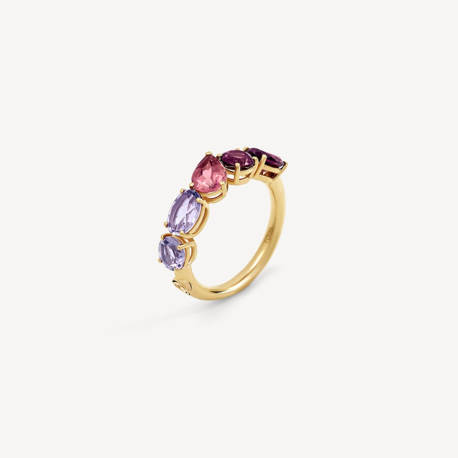goldring mit amethyst rhodolith und turmalin tous atelier