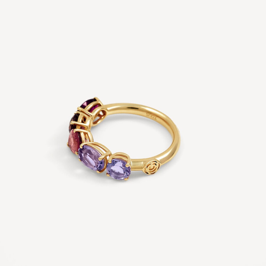 goldring mit amethyst rhodolith und turmalin tous atelier