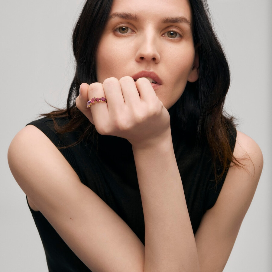 goldring mit amethyst rhodolith und turmalin tous atelier