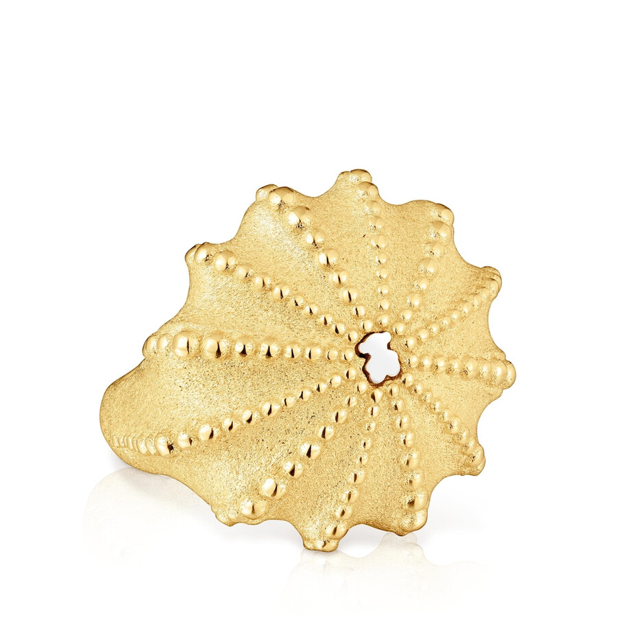 zweifarbiger siegelring tous grain arrecife de coral