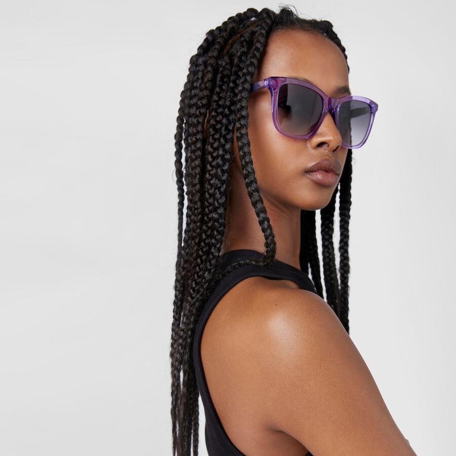 lilafarbene sonnenbrille lauper
