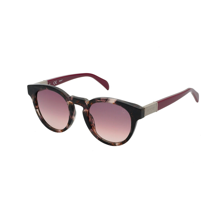 burgunderfarbene sonnenbrille rund mesh